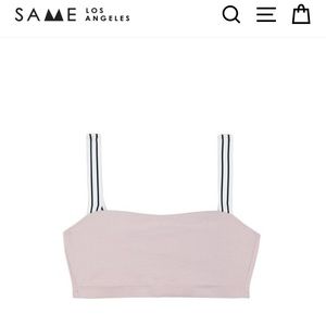 Same Los Angeles chalk pink crop top